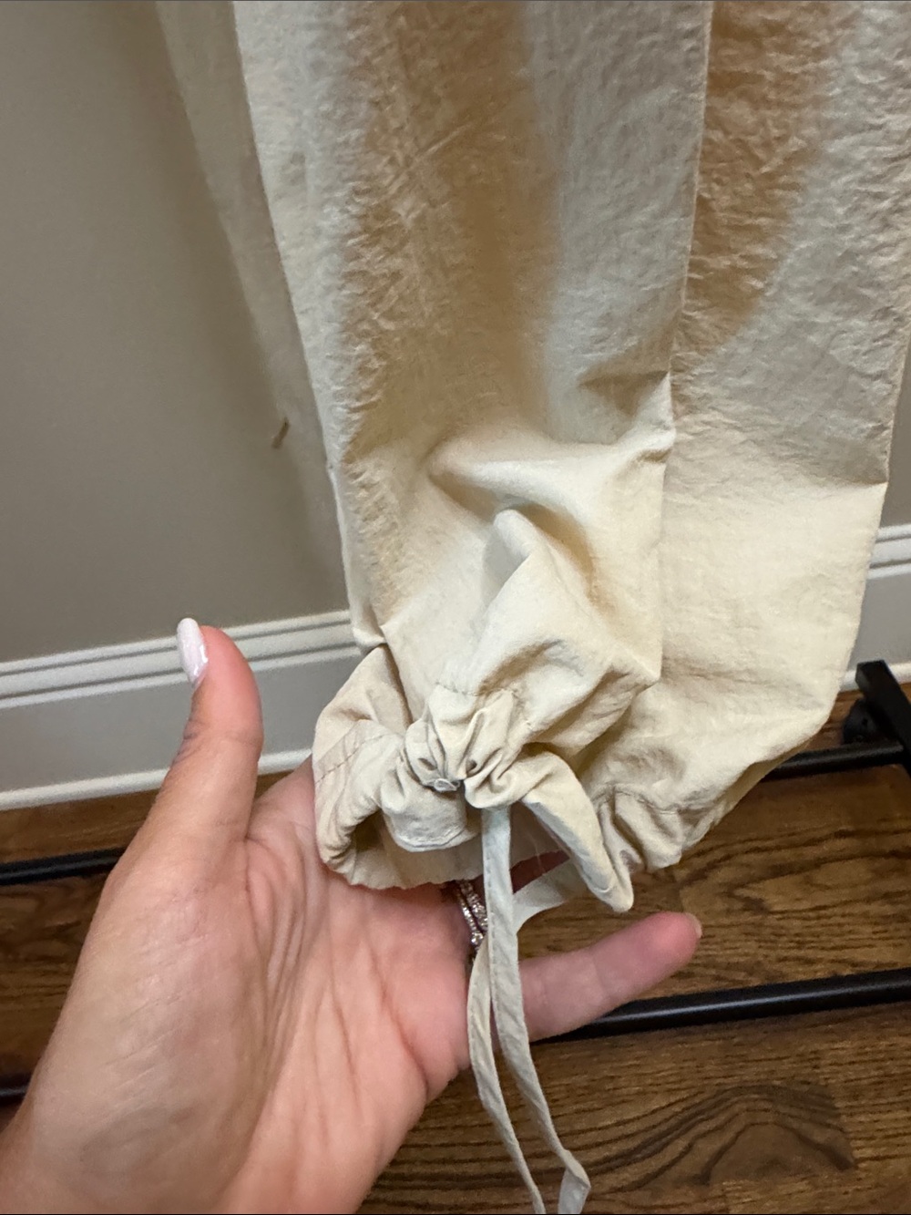 RDI Cream Cargo Drawstring Pants - Picture 6 of 7